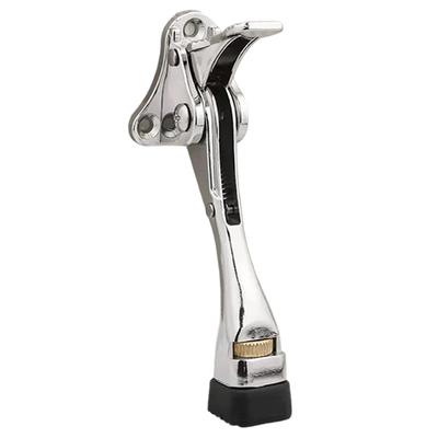 ABWR-Kickdown Door Stopper Kick Stainless Steel Rubber Buffer Mute Duty Height-Adjustable Door Holder For Home Garage