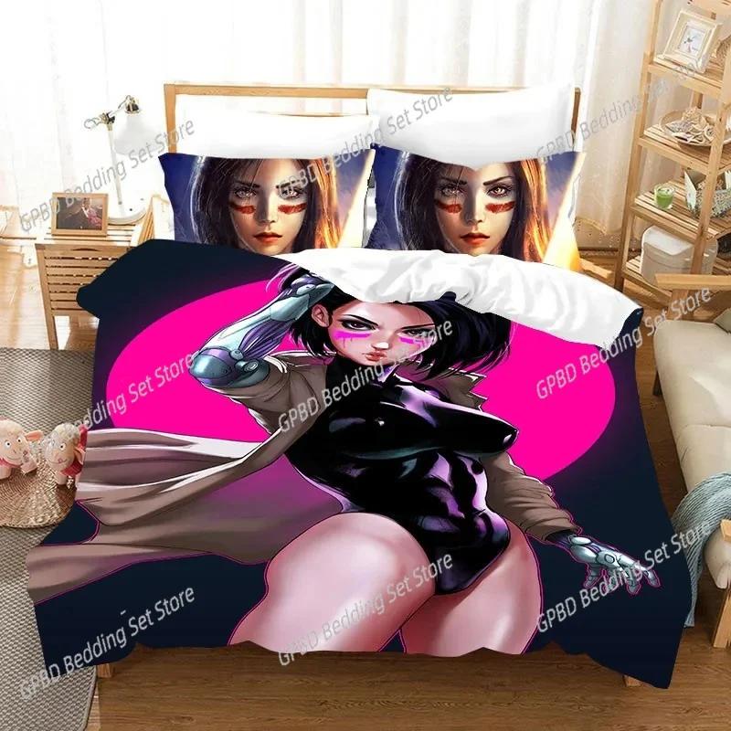Anime Movie Alita Battle Angel Bedding Set Bedroom Soft Modern Bedspreads Comefortable Duvet Cover Quilt Cover And Pillowcase