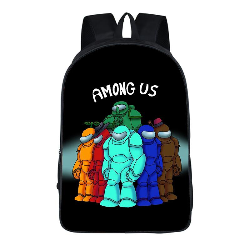 Among Us Game Merchandise Children'S Backpack Oxford Cloth Large Capacity School Bag Backpack
