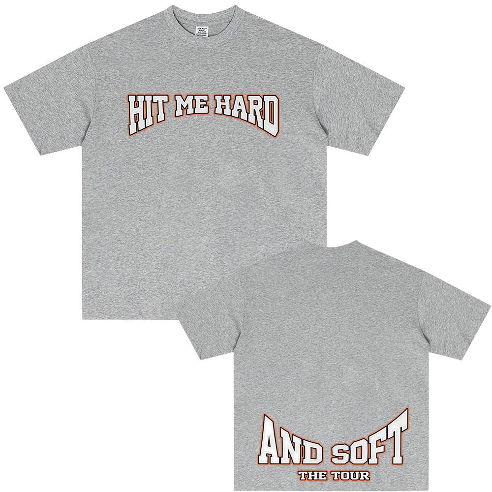 Hit Me Hard and Soft Tour 2025 Hot Sale Fan T Shirt Unisex Women Fashion Pop Music Tshirts Casual Oversized Short Sleeve Tshirt