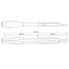 Tramontina Molde Kitchen Tongs, 35cm, Gray, Silicone, All-Purpose, Heat-Resistant, Dishwasher-Safe, Made in Brazil, Product Code: 25817/161
