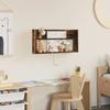Magazine Shelf Smoked Oak 60 x 12 x 30 cm Wood Based Material