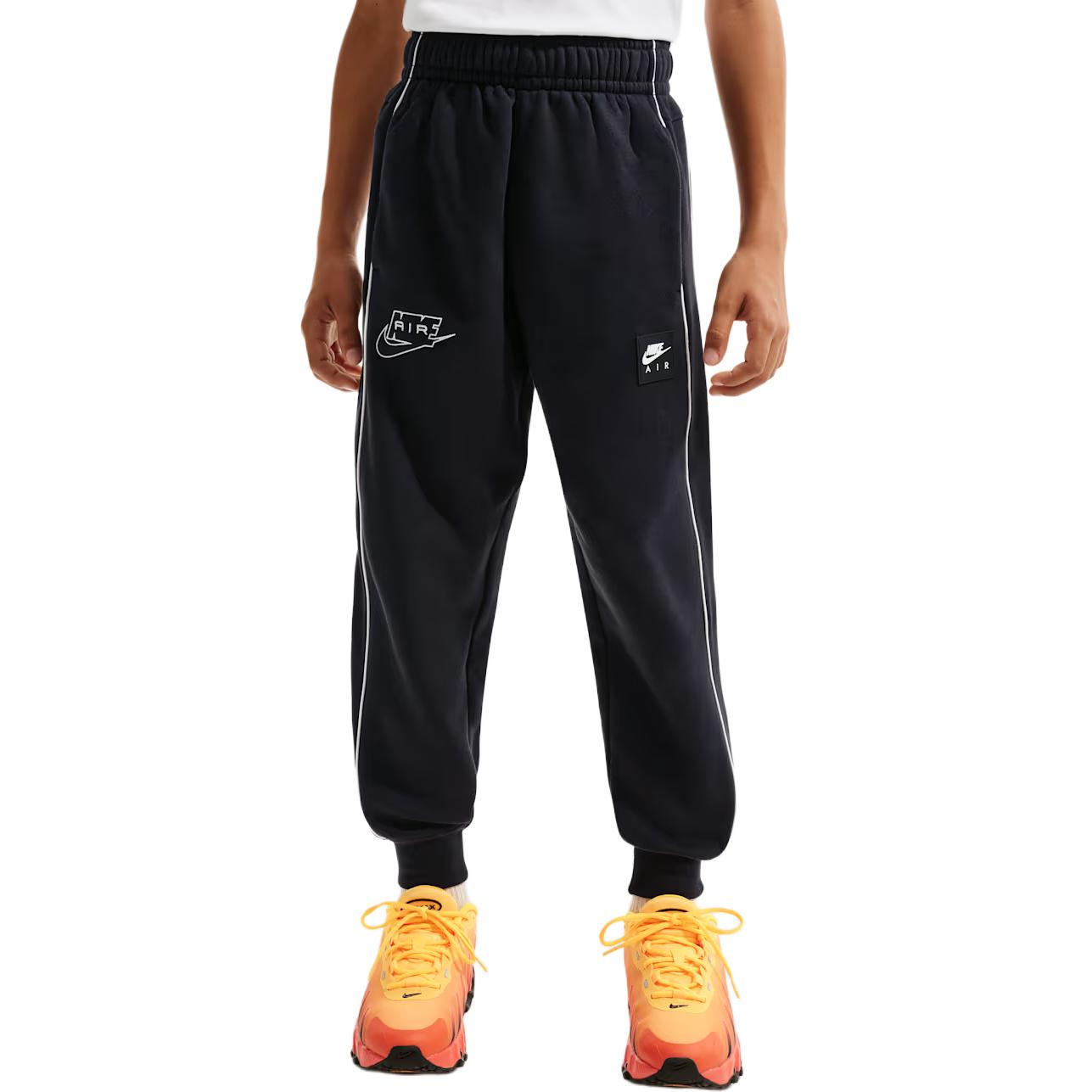 Nike Kids Knit Sports Pants Air Logo Tapered Pockets Kids bottoms II7351-010 S