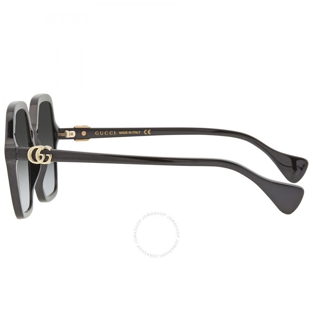 Gucci Grey Square Ladies Sunglasses Gg1072s 001 56
