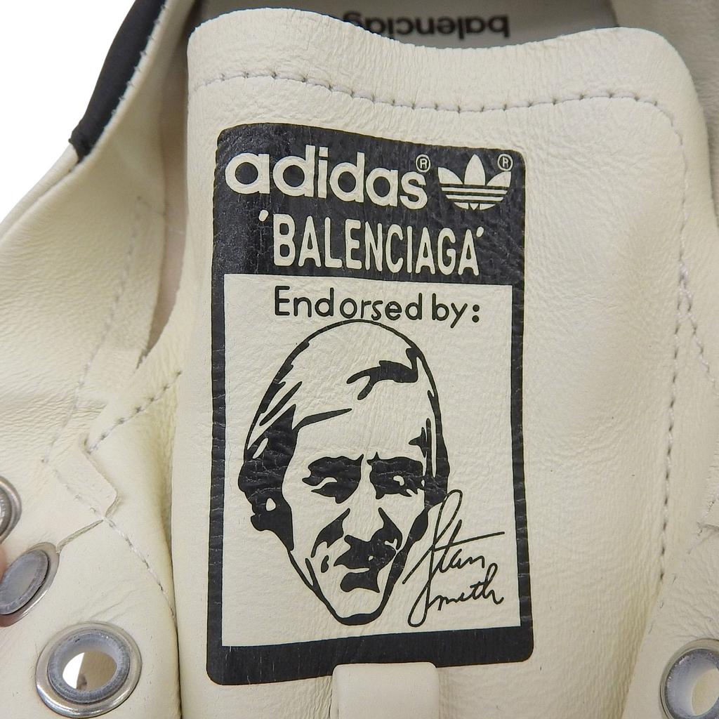 Pristine BALENCIAGA×adidas Low Cut Sneakers Stan Smith Leather Women 23 721836 Used