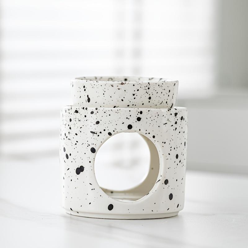 Detachable Ceramic Essential Oil Burners Waxes Melt Burner Warmer Tealight Candle Holder Home Tabletop Decoration Yoga Spa Gifts