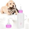 6PCS/ Set 60ml Pet Puppy Kitten Feeding Bottle Small Dog Cat Milk Nursing Care Kit (Pink)
