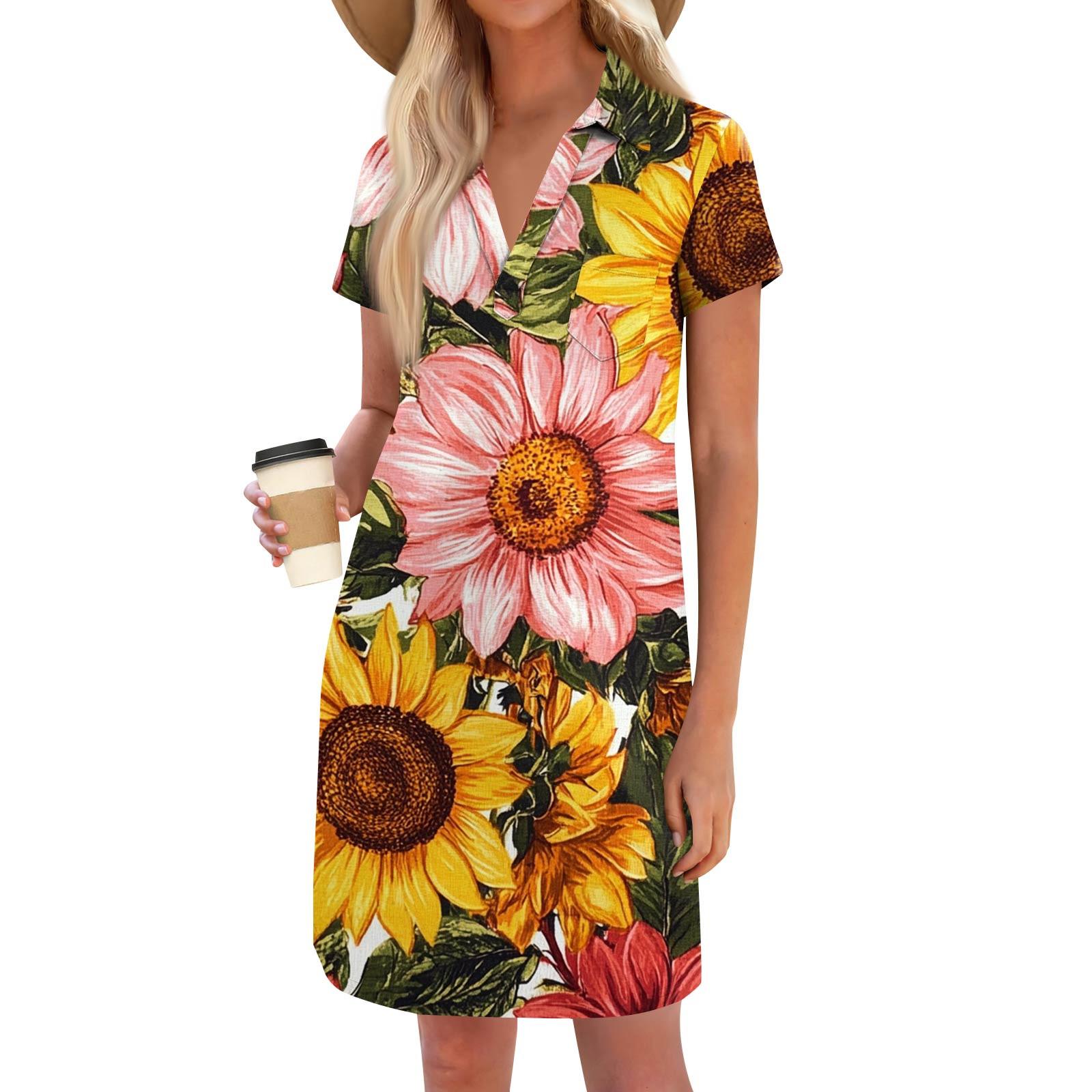 

Женская мода повседневная свободная футболка с коротким рукавом и V-образным вырезом с маленьким карманом XL розовый