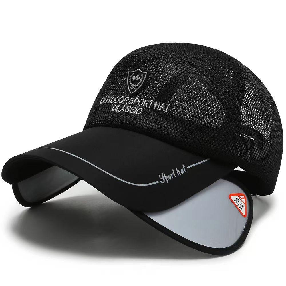 Duck Cap Letters Outdoor Visor Breathable Fishing For Men Summer Protection Sun