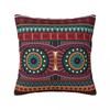 Spring Square Vintage Print Bed Zipper Cover Pillowcase
