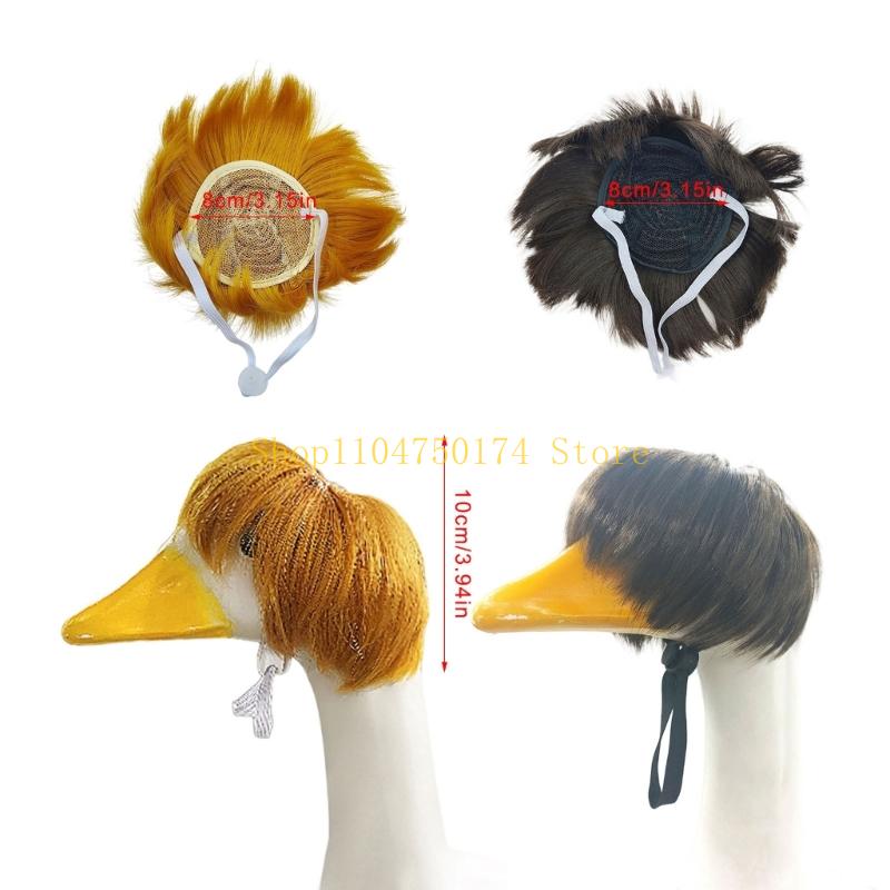 Charm Geese Headgear Pet Wigs Hairpiece for Theme Party and Holiday Photoshoots top sale