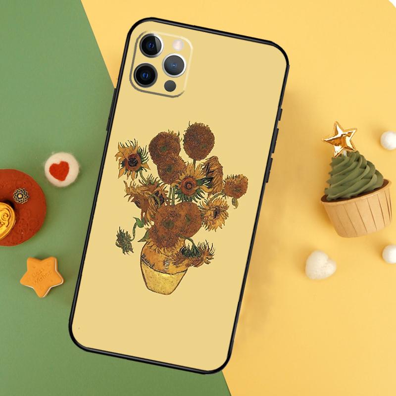 Sunflower Phone Case For iPhone 17 17Air 16 16E 15 14 13 12 11 Pro Max 12 13 Mini Shockproof Cover