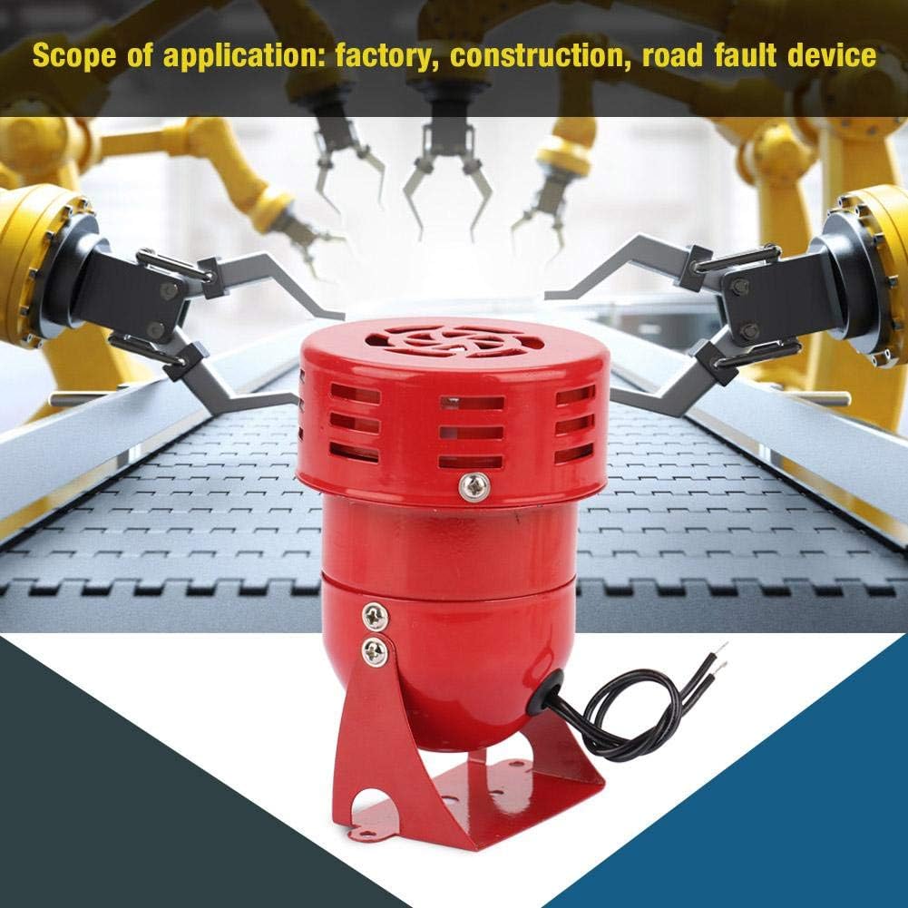 Walfront Motor Alarm Horn Siren Buzzer 220V 120DB MS-190 Red