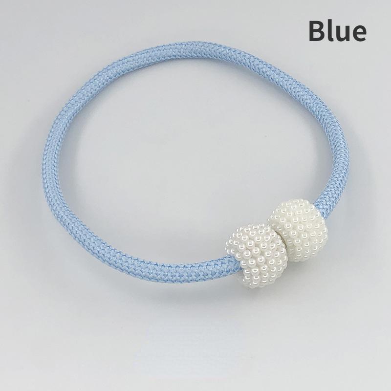 5pcs Magnetic Curtain Ties,Pearl Magnetic Buckle,Curtain Storage Binding Rope,High Strength Magnetic Curtain Buckle