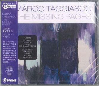 CD MARCO TAGGIASCO - Missing Pages PCD26129 P-VINE RECORDS 2025 Japan Obi Japanese Pop/Rock