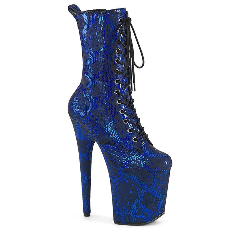 Fashion New Platform Fetish 20CM High Heels Ankle Boots Women Pole Dance Shoes Fashion Sexy stripper Show Nightclub Boots