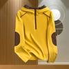 2025 Women's Fashion Color Block Hooded Base Layer: Slimming Temperament, Half-Zip Long Sleeve Winter Top