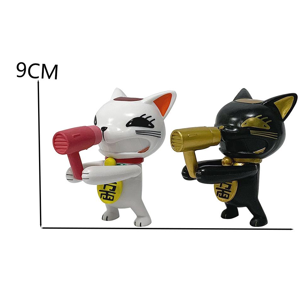 9Cm Dandadan Hairdrier Turbo Granny Figure Doll Ornaments Kawaii Lucky Cat Periphery Gift Collectcrafts Anime Toy Model Figurine