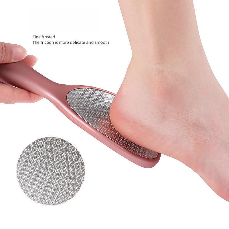 Stainless Steel Foot Grinder, Thick and Thin Double-sided Foot Washboard, Foot Exfoliation, Pedicure File, Callus Removal, Foot Skin Removal