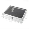 12 Slots Useful Aluminium Watch Boxes Jewelry Watches Display Storage Box Square Case Suede Inside Rectangle Clocks Holder