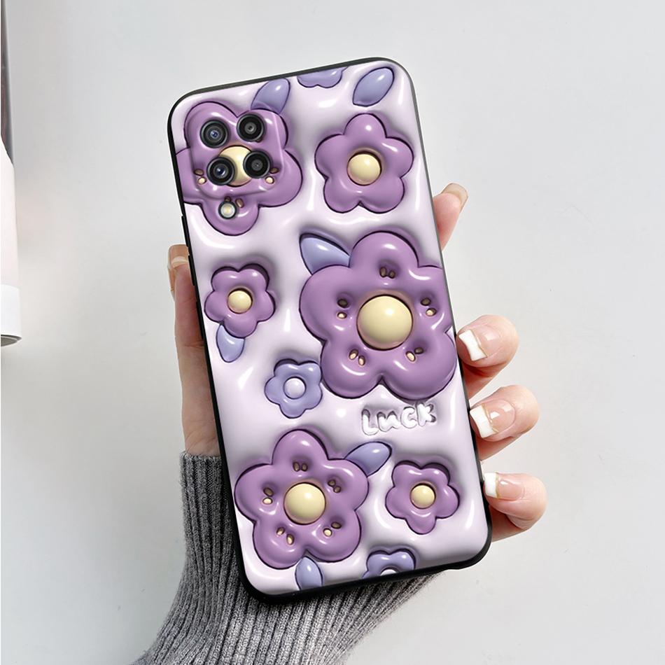 For Samsung M32 Case Cute Astronaut Painted Soft Bumper Funda Silicon Back Cover on Samsung Galaxy M32 M 32 SM-M325F Phone Case