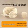 HEZHENG Inflatable Neck Pillow and Eye Mask Travel Set CN plug (adapter included)