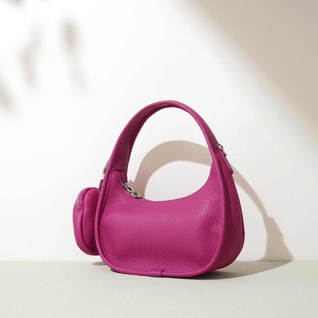 Neue kleine Tasche, Premium-Handtasche, Ein Schulter, Unterarm-Crossbody-Halbmondtasche, Kopfhörertasche.