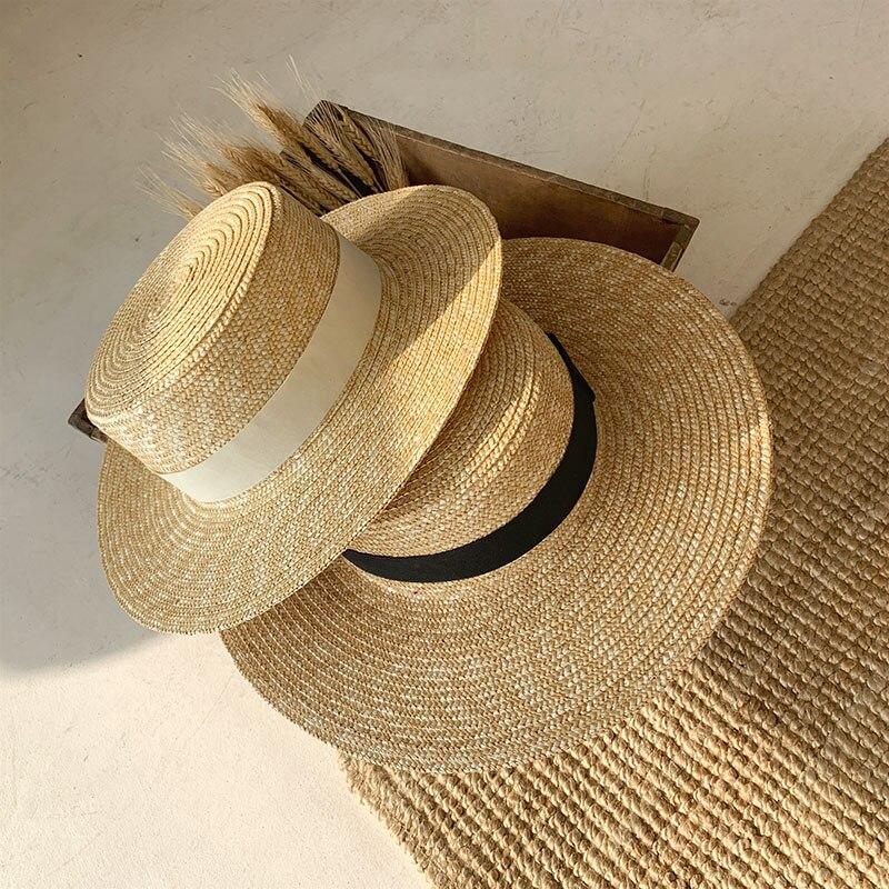 Flat Hat Women Beach Brim Cap 
