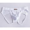 Men's Sexy Low Rise T-Back Elastic Cotton Hollow Out Back Underwear Comfortable Breathable Close-Fitting Thong