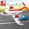 275PCS 0365 City Aviation Airport World Series Concept Aircraft Airplane Bus Model Building Blocks Children Diy Toys Kids Gifts