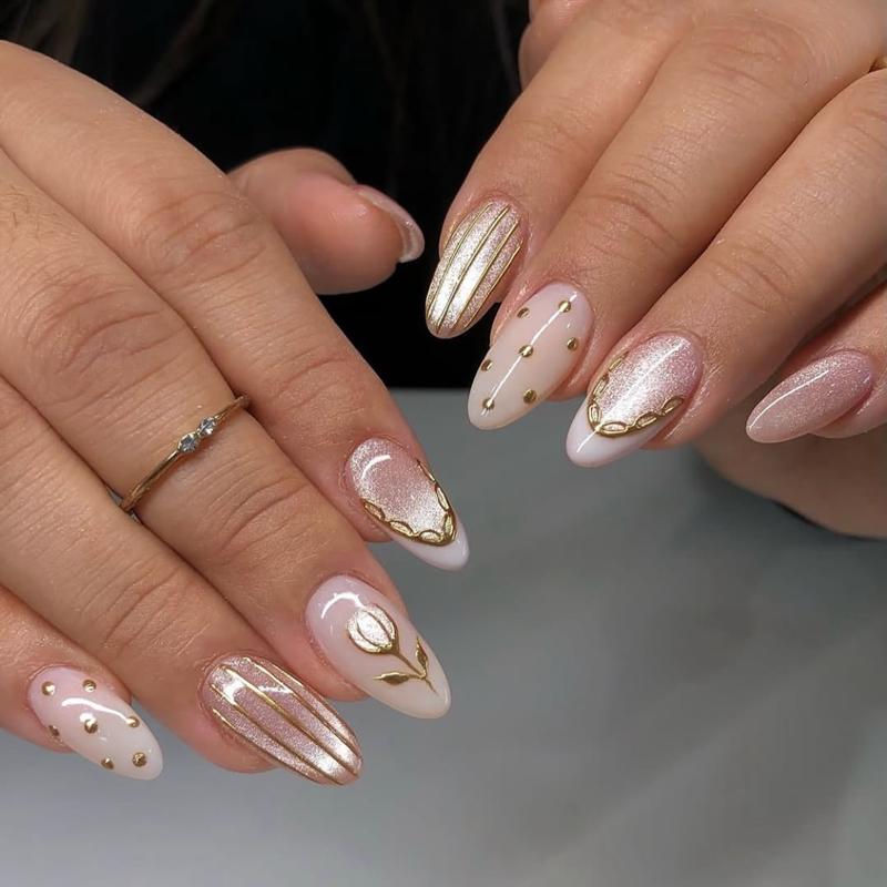 INS Hot Selling Accept Customization Duck Shape Artificial Fingernails Manicure False Nails with Glue Stickers Press on Nails