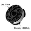 1+1+1 Set Spool Mowing Line 0.065 Inches 1.65mm Black