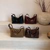 Fashi Solid Color PU Zipper Women's Shoulder Bag 2026 New Soft Versatile Simple Handbag Large Capacity Popular Crossbody Bags