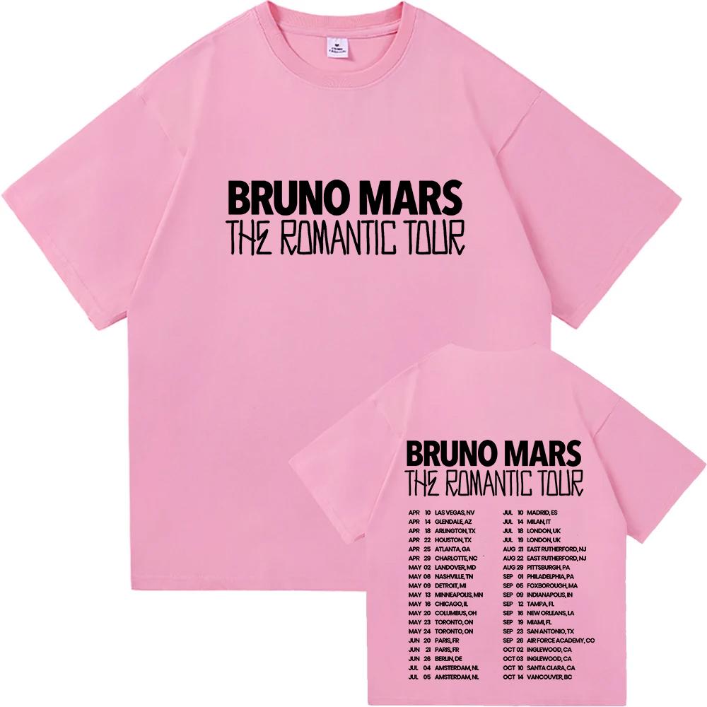 Bruno Mars The Romantic 2026 Tour Tee Bruno Mars T-shirt Unisex Youth and Adult T-shirt Concert Outfits Cotton Comfort Chic Tops