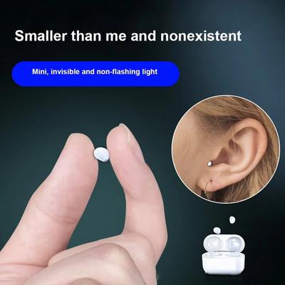 Mini Kulaklıklar Görünmez Kulaklıklar Bluetooth TWS Kablosuz Dokunmatik Oyun Yarı Kulak İçi Kulaklıklar Gürültü Azaltma Spor Kulaklığı Yeni