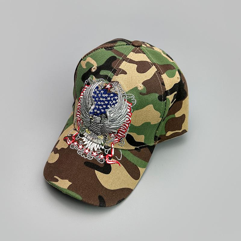 American Embroidered Eagle Baseball Cap Men'S And Women'S Sunshade Outdoor Leisure Personality Versatile Cap