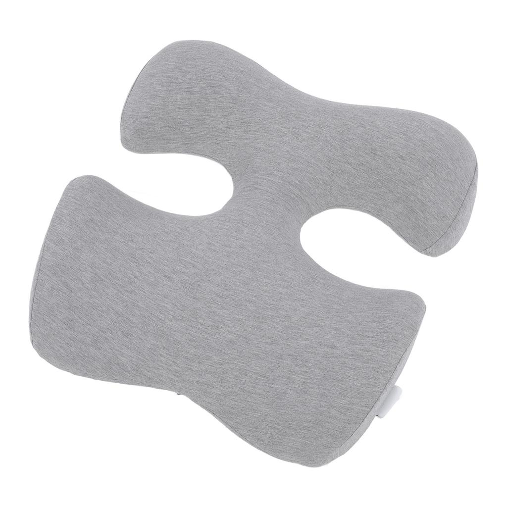 Face Down Chest Pillow Ergonomic Memory Foam Bust Support Cushion for Beauty Salon and Home Sleeping Light Gray