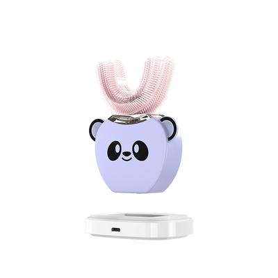 Kids Electric Toothbrush U-Shape 360 Degrees Oral Cleaner with Automatic Smart Timer Cold Light