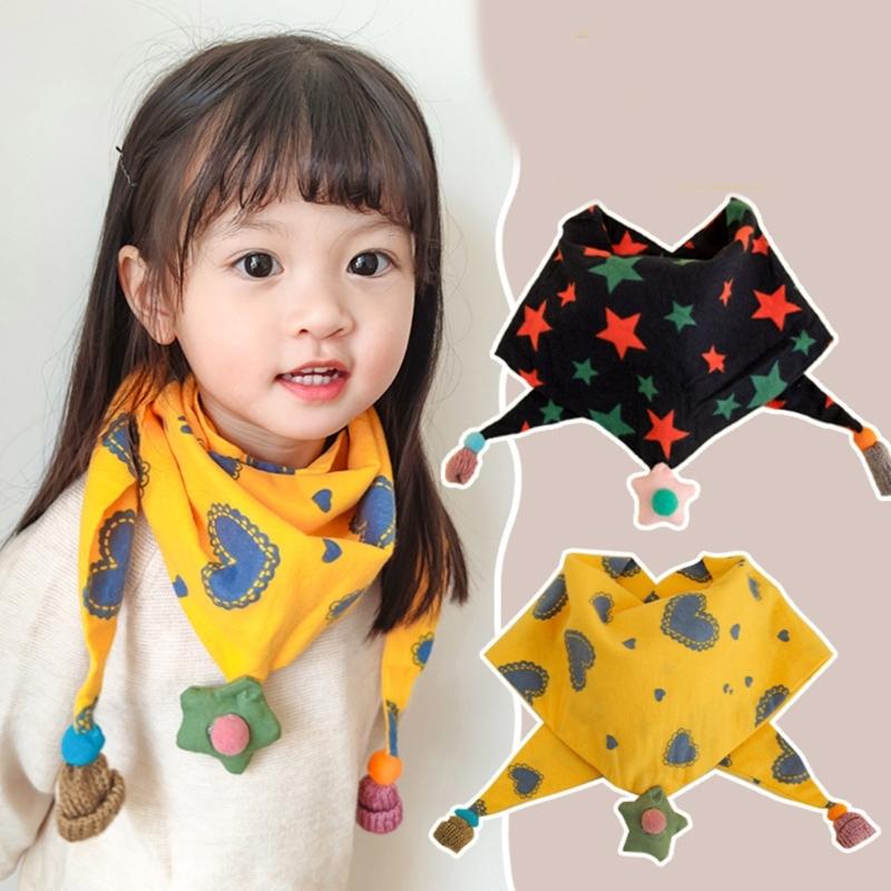 Cute Children Scarf Versatile & Warm Shawl Cotton Baby Neck Towel Multi Functional Scarf Lightweight for Boys & Girls