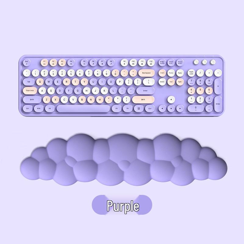Cross-Border Cloud Memory Foam Keyboard Wrist Rest - Large Non-Slip Desktop Support