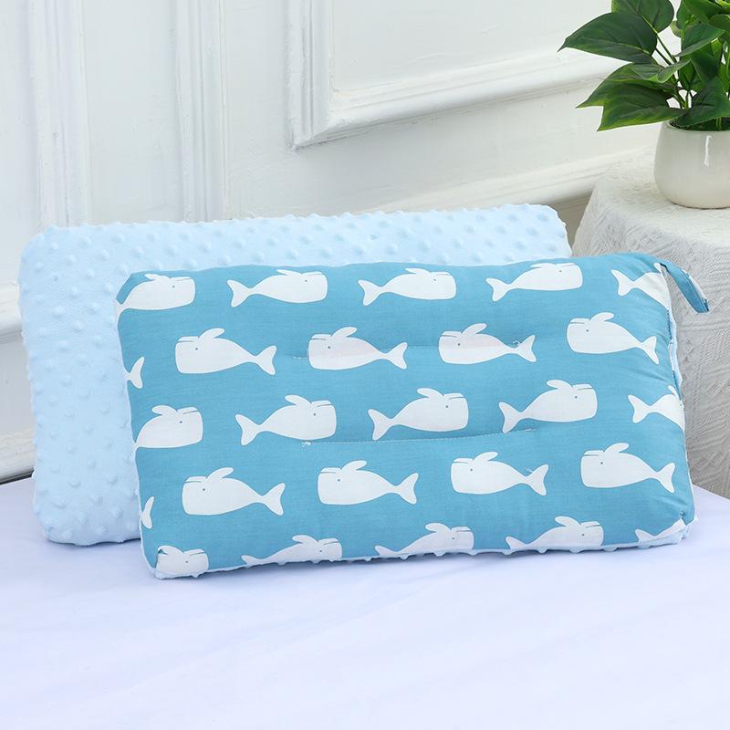 Children Infants Baby Cartoon Pure Cotton Doudou Velvet Sleep Pillow Kindergarten Washable Cervical Vertebra Protect Kids Pillow
