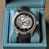Men's Classic Leather Watch Minimalist Quartz Wristwatch