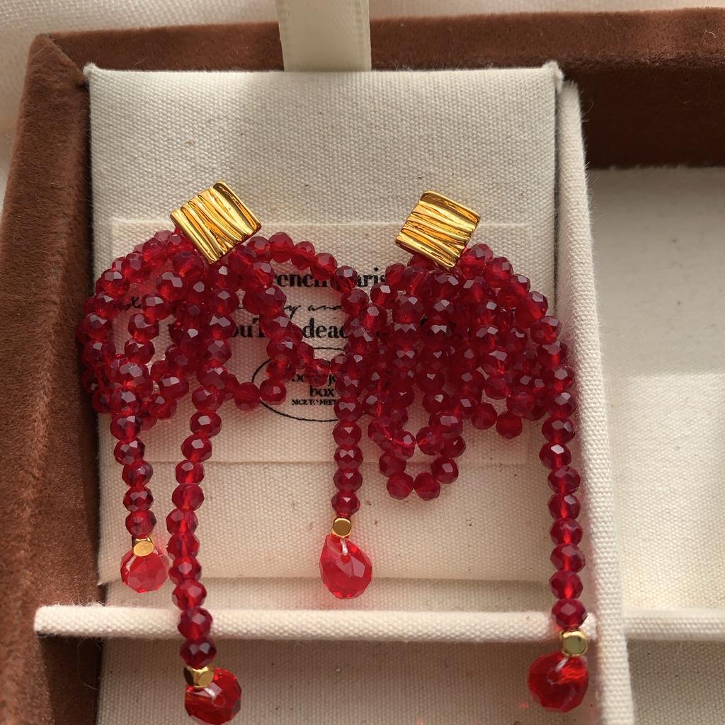 French Multi-Layer Pearl Fringed Ear Buckle Earrings, Court Style, Extravagance, Autumn And Winter Temperament, Versatile Earrings, Light Luxury