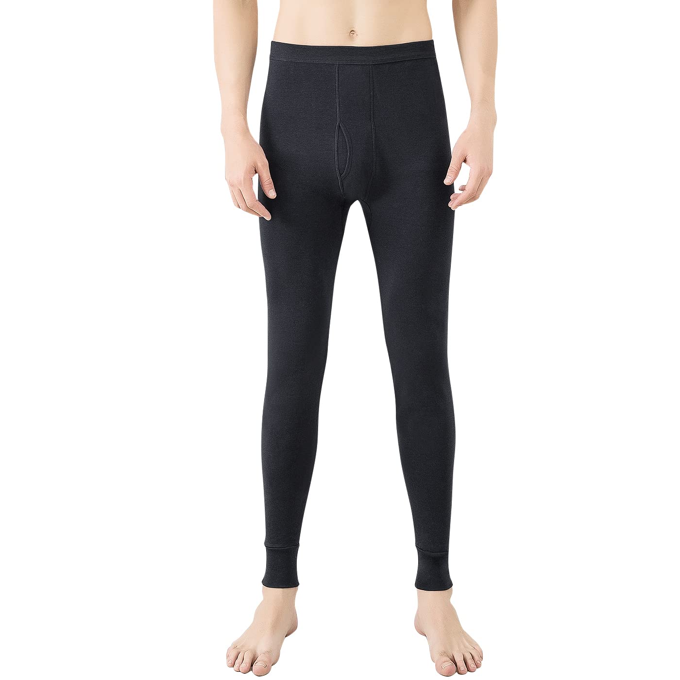 

Long Warm Inner Open Thermal Inner Stylish For Winter [Nesseo] Pants, Pants, Spats, Front, Cotton, Underpants, Tights, Men s, Thin, 8085-blk-XL