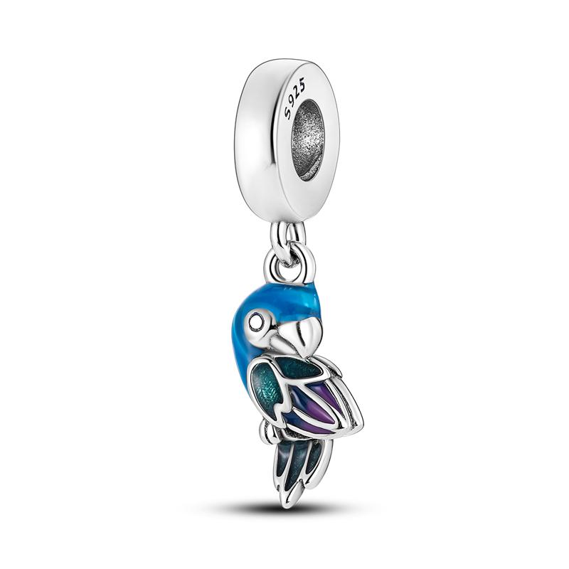 Copper Dangle Charm Beads Insect Birds Butterfly Original Accessories Bracelets Diy For Pendant Necklace Making For Women
