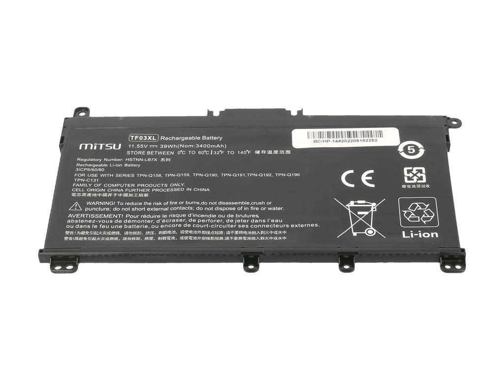 TF03XL Battery for HP Pavilion 14-BF 14-BP 15-CD