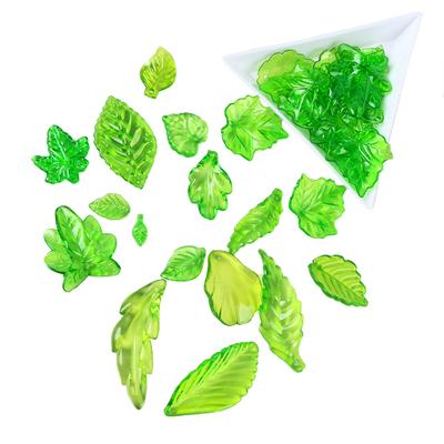Acrylic Leaf Beads, Simulated Leaf Accessories Diy Handmade Necklace Bracelet Earrings Loose Bead Jewelry Accessories