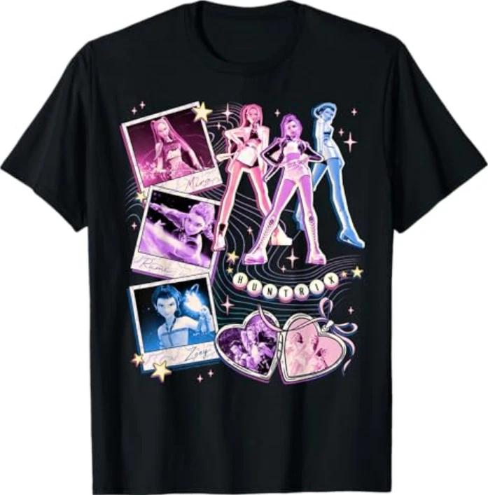 Kpop Demon Hunters Mira Rumi Zoey Bffs Collage Tshirt S