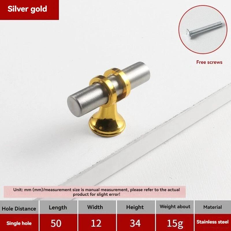 Handles Drawer Cabinet Furniture Kitchen Handles for Cabinet Knob Door Drawer Furniture Kitchen Knob Modern Simple  Silver Black