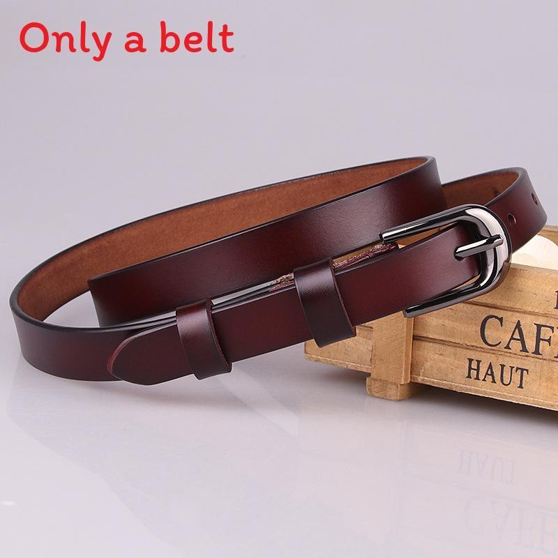 Elegant Genuine Leather Waist Belt With Alloy Buckle For Office And Casual Outfits